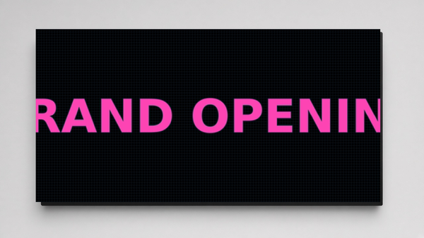 27 x 40 inch 10mm Full Color High Frame Sealed Outdoor LED Sign