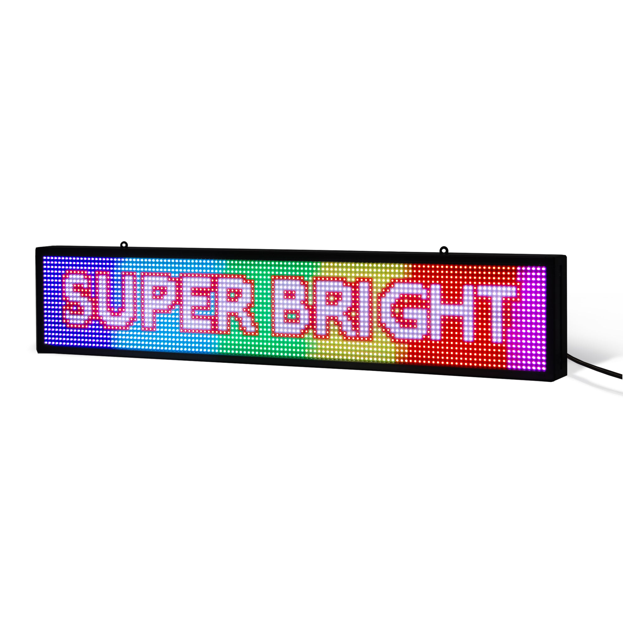 8 x 77 inch Ultra-bright Full Video Color Programmable LED Sign for Store Windows