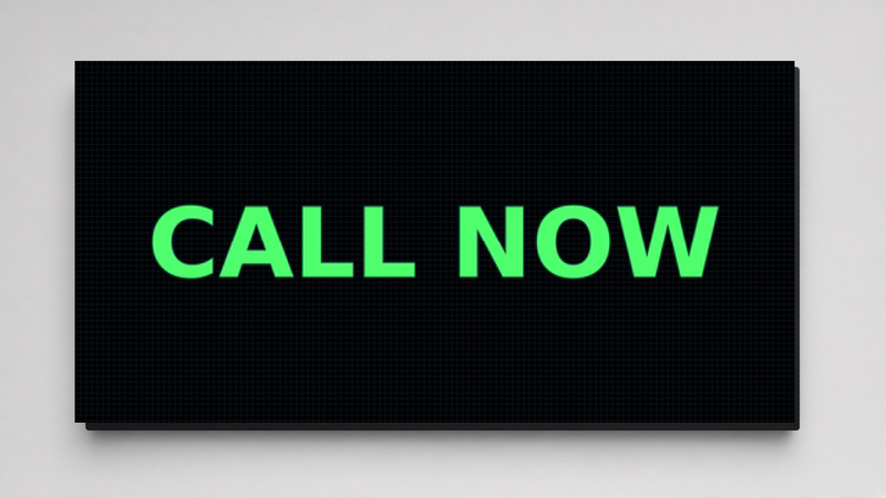 14 x 28 inch 10mm Full Color High Frame Sealed Outdoor LED Sign
