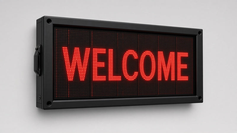 15 x 27 inch Ultra-bright Red Color Programmable LED Sign Water and Weather Proof for Outdoor Use