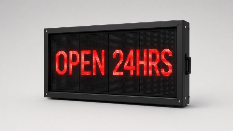 21 x 27 inch Ultra-bright Red Color Programmable LED Sign Water and Weather Proof for Outdoor Use