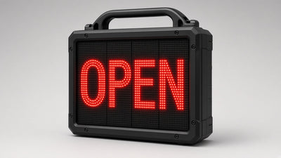 27 x 27 inch Ultra-bright Red Color Programmable LED Sign Water and Weather Proof for Outdoor Use