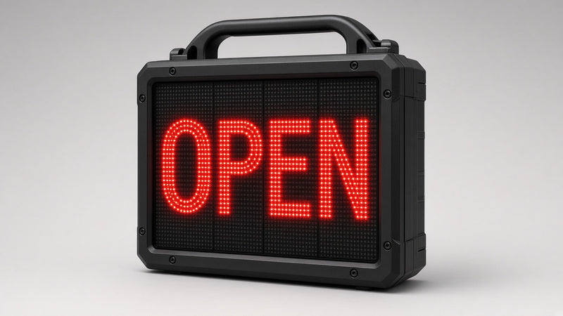 27 x 27 inch Ultra-bright Red Color Programmable LED Sign Water and Weather Proof for Outdoor Use