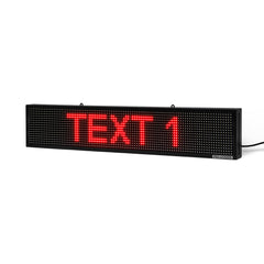 8 x 39 inch Ultra-bright Red Color Programmable LED Sign for Store Windows