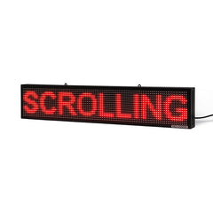 8 x 39 inch Ultra-bright Red Color Programmable LED Sign for Store Windows