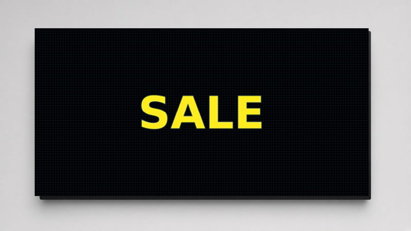 8 x 40 inch 10mm Full Color High Frame Sealed Outdoor LED Sign
