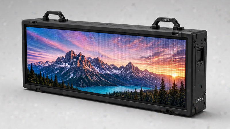 8 x 40 inch Ultra-bright High-definition Full Video Color Programmable LED Sign Water and Weather Proof for Outdoor Use