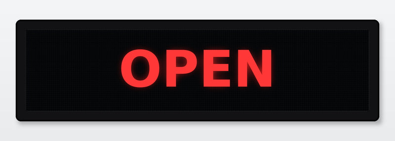 14 x 39 inch Ultra-bright Red Color Programmable LED Sign for Store Windows