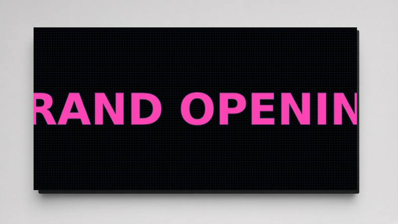 21 x 40 inch 10mm Full Color High Frame Sealed Outdoor LED Sign