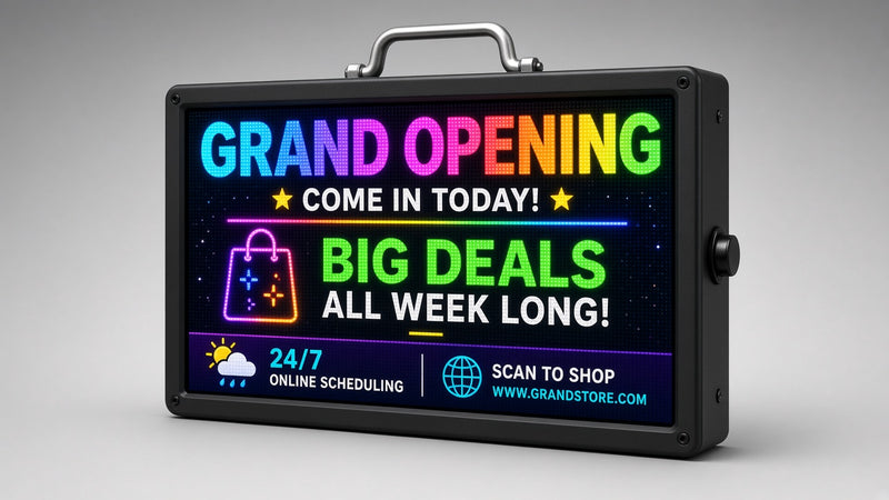 21 x 40 inch Ultra-bright Full Video Color Programmable LED Sign Water and Weather Proof for Outdoor Use