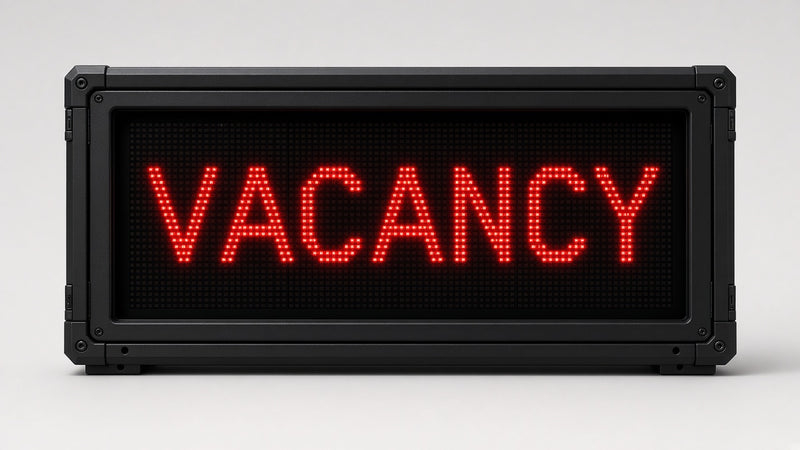 21 x 40 inch Ultra-bright Red Color Programmable LED Sign Water and Weather Proof for Outdoor Use
