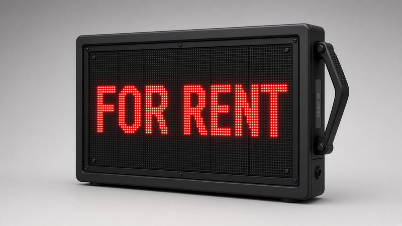 34 x 40 inch Ultra-bright Red Color Programmable LED Sign Water and Weather Proof for Outdoor Use