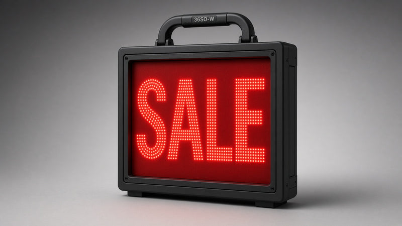 40 x 40 inch Ultra-bright Red Color Programmable LED Sign Water and Weather Proof for Outdoor Use
