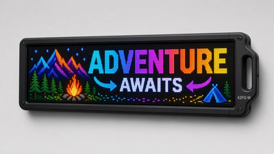 15 x 53 inch Ultra-bright Full Video Color Programmable LED Sign Water and Weather Proof for Outdoor Use