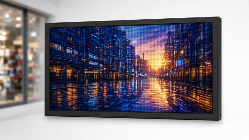 27 x 53 inch Ultra-bright High-definition Full Video Color Programmable LED Sign for Store Windows
