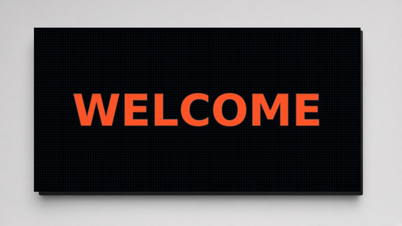 34 x 52 inch 10mm Full Color High Frame Sealed Outdoor LED Sign