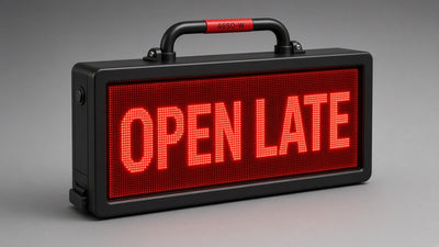 40 x 53 inch Ultra-bright Red Color Programmable LED Sign Water and Weather Proof for Outdoor Use