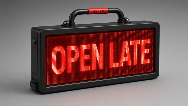 40 x 53 inch Ultra-bright Red Color Programmable LED Sign Water and Weather Proof for Outdoor Use