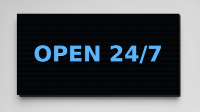 14 x 65 inch 10mm Full Color High Frame Sealed Outdoor LED Sign