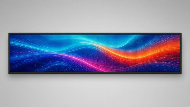 14 x 64 inch Ultra-bright High-definition Full Video Color Programmable LED Sign for Store Windows