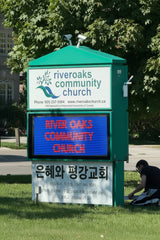55FO_65 x 34 inch Full Color LED Sign for Church