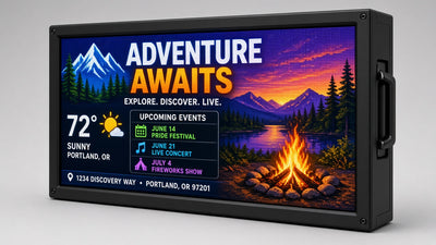 34 x 65 inch Ultra-bright Full Video Color Programmable LED Sign Water and Weather Proof for Outdoor Use