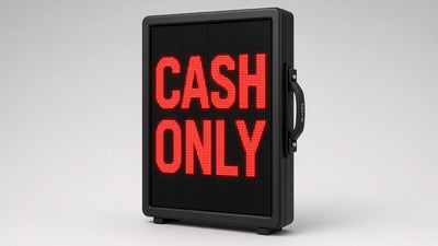 34 x 65 inch Ultra-bright Red Color Programmable LED Sign Water and Weather Proof for Outdoor Use