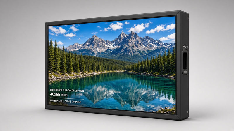 40 x 65 inch Ultra-bright High-definition Full Video Color Programmable LED Sign Water and Weather Proof for Outdoor Use