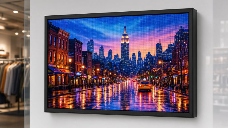 40 x 65 inch Ultra-bright High-definition Full Video Color Programmable LED Sign for Store Windows