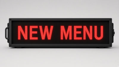 21 x 78 inch Ultra-bright Red Color Programmable LED Sign Water and Weather Proof for Outdoor Use