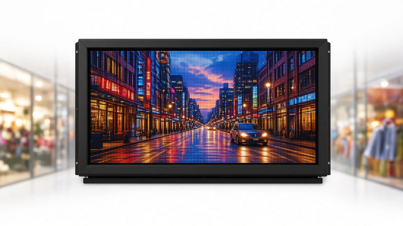 34 x 65 inch Ultra-bright High-definition Full Video Color Programmable LED Sign for Store Windows