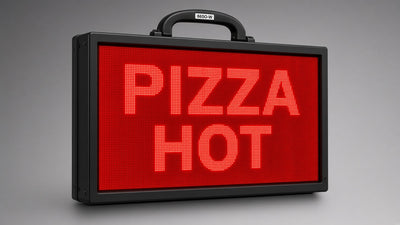 40 x 78 inch Ultra-bright Red Color Programmable LED Sign Water and Weather Proof for Outdoor Use