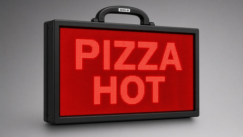 40 x 78 inch Ultra-bright Red Color Programmable LED Sign Water and Weather Proof for Outdoor Use