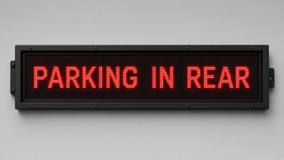 21 x 90 inch Ultra-bright Red Color Programmable LED Sign Water and Weather Proof for Outdoor Use
