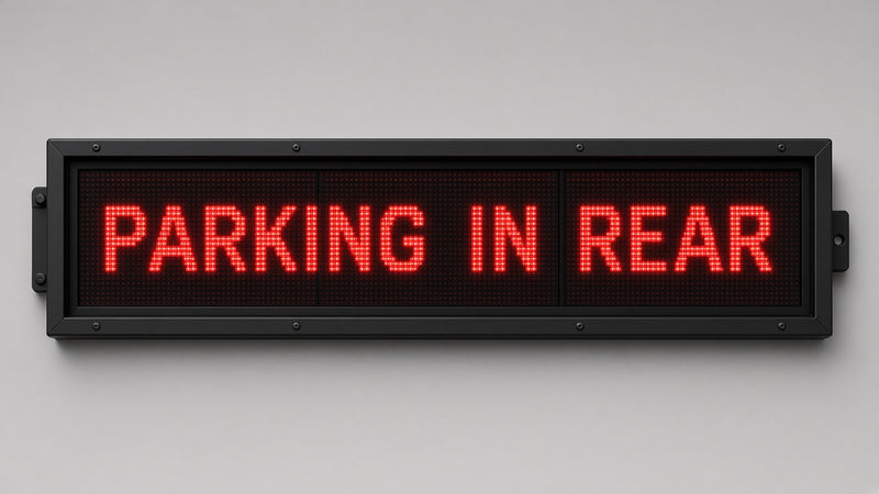 21 x 90 inch Ultra-bright Red Color Programmable LED Sign Water and Weather Proof for Outdoor Use