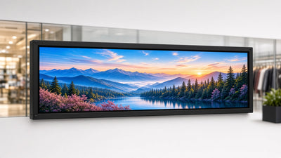 27 x 90 inch Ultra-bright High-definition Full Video Color Programmable LED Sign for Store Windows