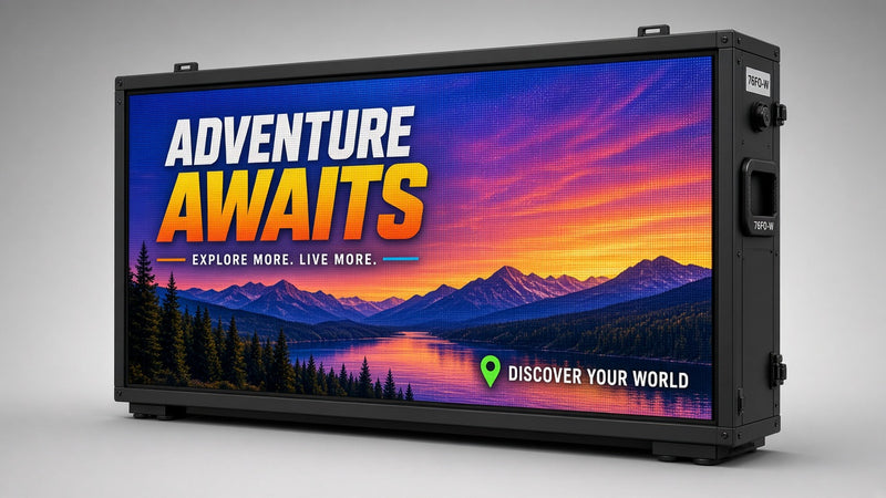 40 x 90 inch Ultra-bright Full Video Color Programmable LED Sign Water and Weather Proof for Outdoor Use