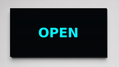 8 x 103 inch 10mm Full Color High Frame Sealed Outdoor LED Sign