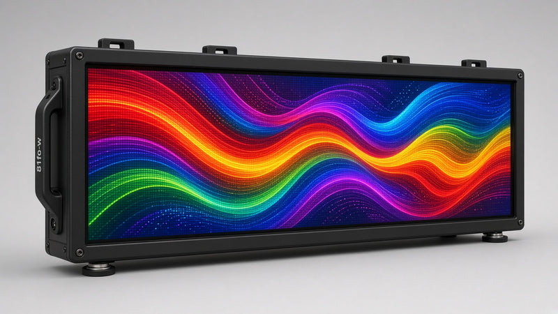 8 x 103 inch Ultra-bright Full Video Color Programmable LED Sign Water and Weather Proof for Outdoor Use