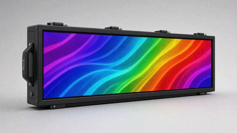 15 x 103 inch Ultra-bright Full Video Color Programmable LED Sign Water and Weather Proof for Outdoor Use
