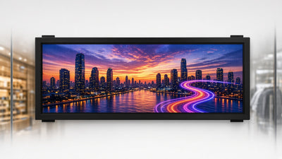 34 x 103 inch Ultra-bright High-definition Full Video Color Programmable LED Sign for Store Windows