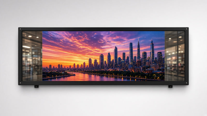 40 x 103 inch Ultra-bright High-definition Full Video Color Programmable LED Sign for Store Windows