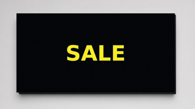 8 x 115 inch 10mm Full Color High Frame Sealed Outdoor LED Sign