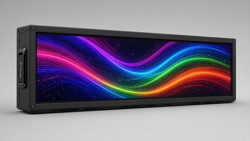 8 x 116 inch Ultra-bright Full Video Color Programmable LED Sign Water and Weather Proof for Outdoor Use