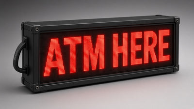 40 x 116 inch Ultra-bright Red Color Programmable LED Sign Water and Weather Proof for Outdoor Use