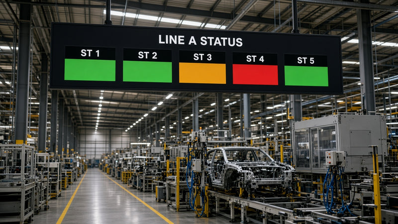 Andon Line Status LED Board