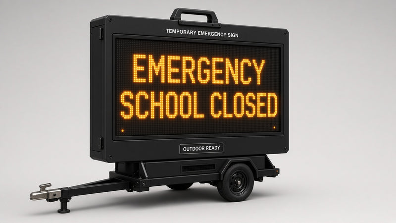 Temporary Emergency Sign