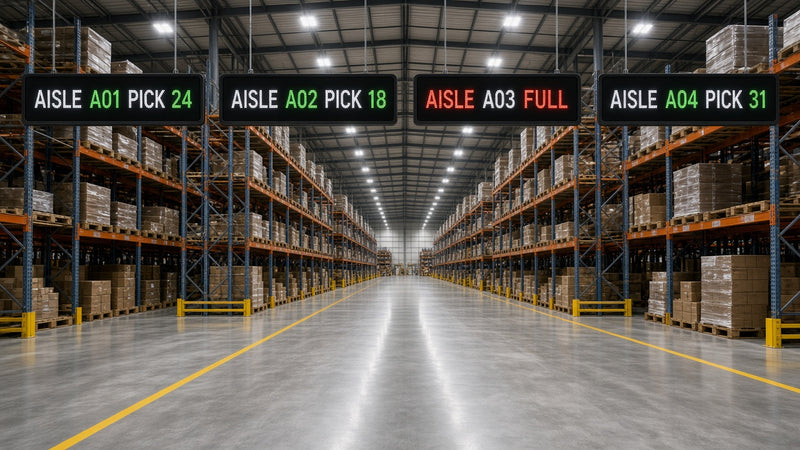 Warehouse Management LED Sign System with Group Control and SDK