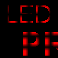 27 x 27 inch Ultra-bright Red Color Programmable LED Sign for Store Windows