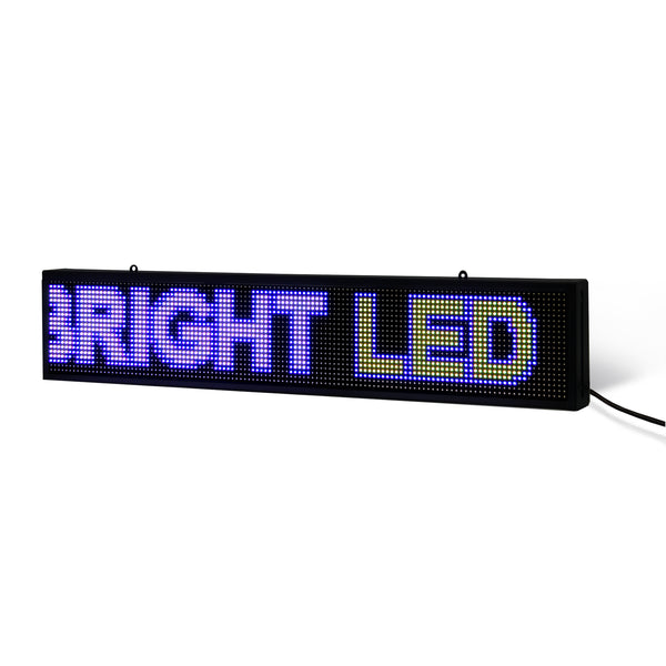 8 x 65 inch Ultra-bright Full Video Color Programmable LED Sign Water ...